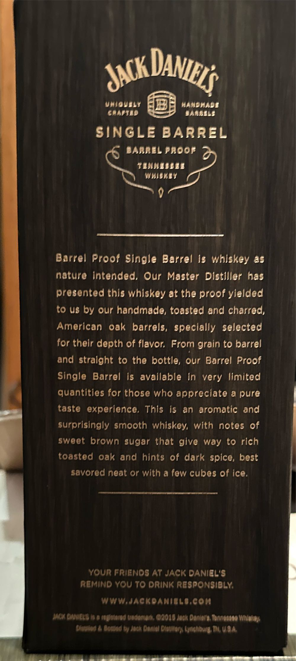 Jack Daniels, Single Barrel Barrel Proof - Jack Daniels Distillery (750 mL) alcohol collectible [Barcode 000044969172] - Main Image 3