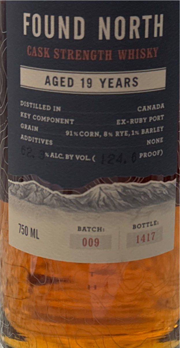 Found North 19 Year Old Batch 009 Cask Strength Whisky - Found North Whisky (750 mL) alcohol collectible [Barcode 691835102993] - Main Image 3