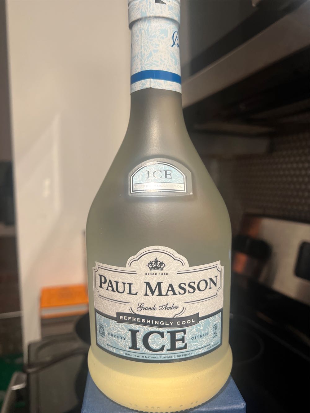 Paul Masson Ice Brandy 750 Grand Amber - Sazerac (750 mL) alcohol collectible [Barcode 088004065430] - Main Image 2