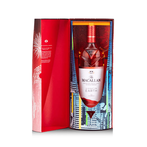 MACALLAN A Night On Earth The Journey In collaboration with Nini Sum Highland Single Malt Scotch Whisky - The Macallan Distillery (700 mL) alcohol collectible [Barcode 5010314312749] - Main Image 4