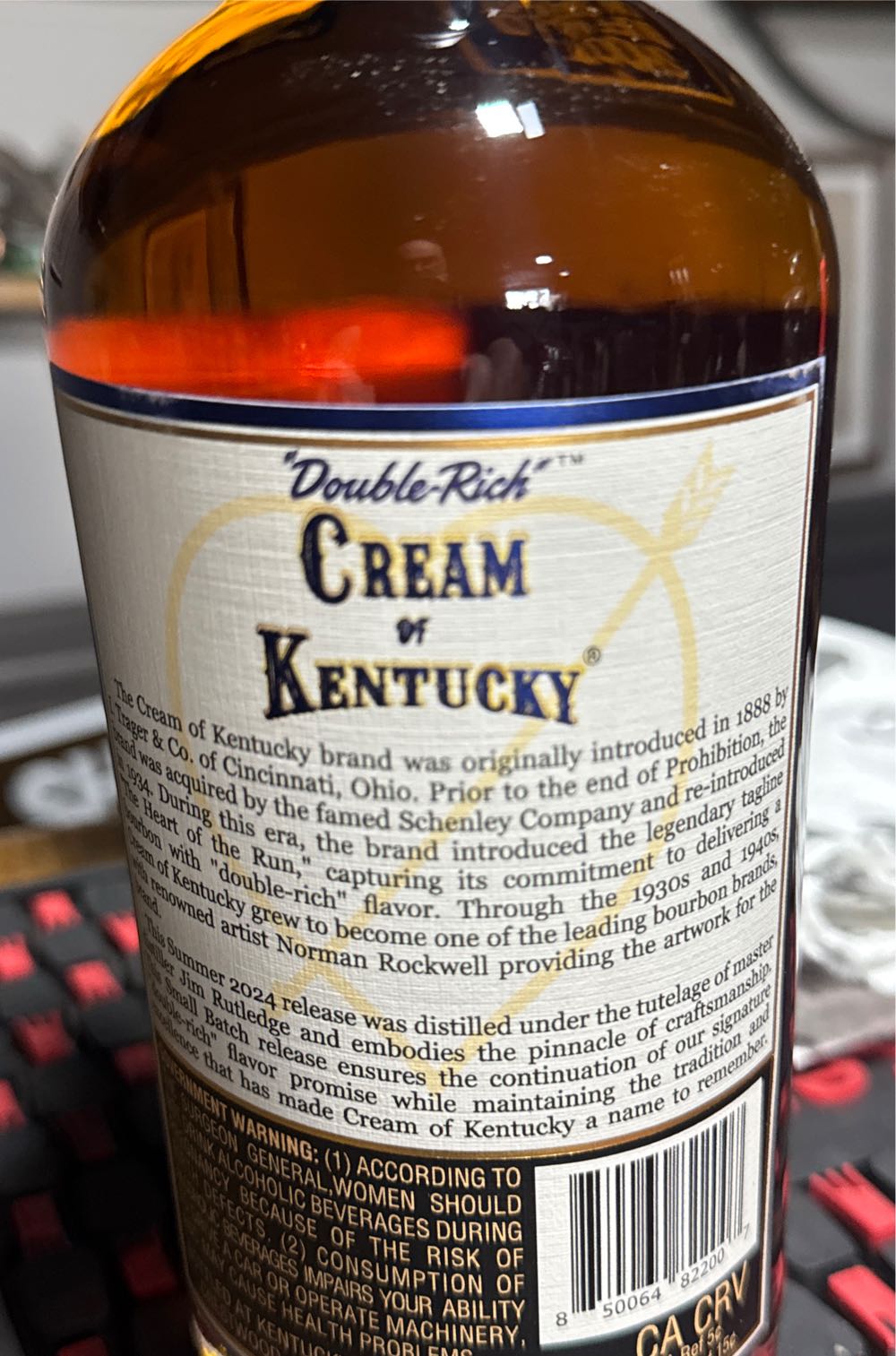 Cream Of Kentucky Small Batch - Kentucky Artisan Distillery (750 mL) alcohol collectible [Barcode 850064822007] - Main Image 2