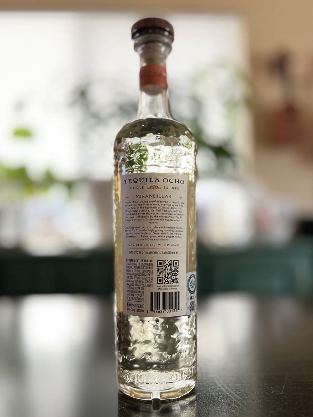 Tequila Ocho Reposado Mirandillas 2024 - Carlos Camarena (750 mL) alcohol collectible [Barcode 898627001056] - Main Image 2