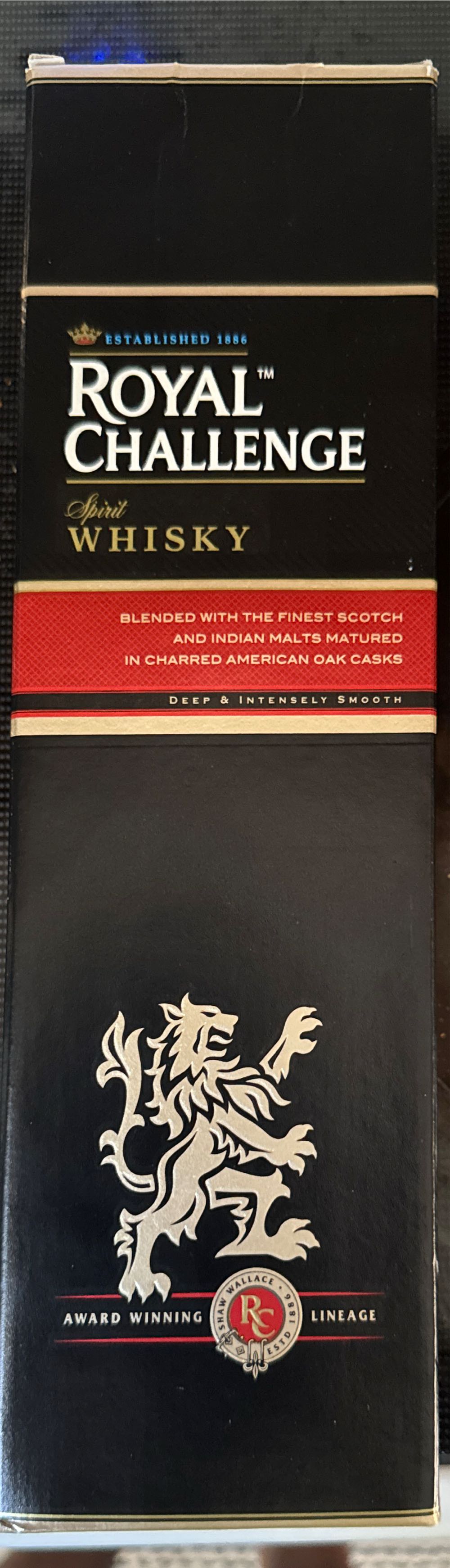 Royal Challenge 750ml Whiskey - Khemani Distilleries alcohol collectible [Barcode 8902967206209] - Main Image 2