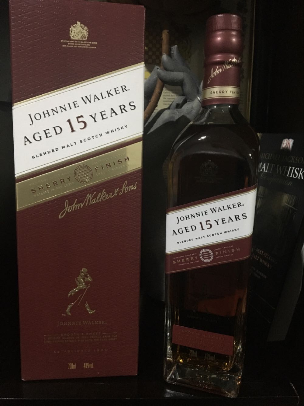 Johnnie Walker 15 Year Old Sherry Finish Blended Scotch  (700 mL) alcohol collectible [Barcode 5000267177960] - Main Image 2