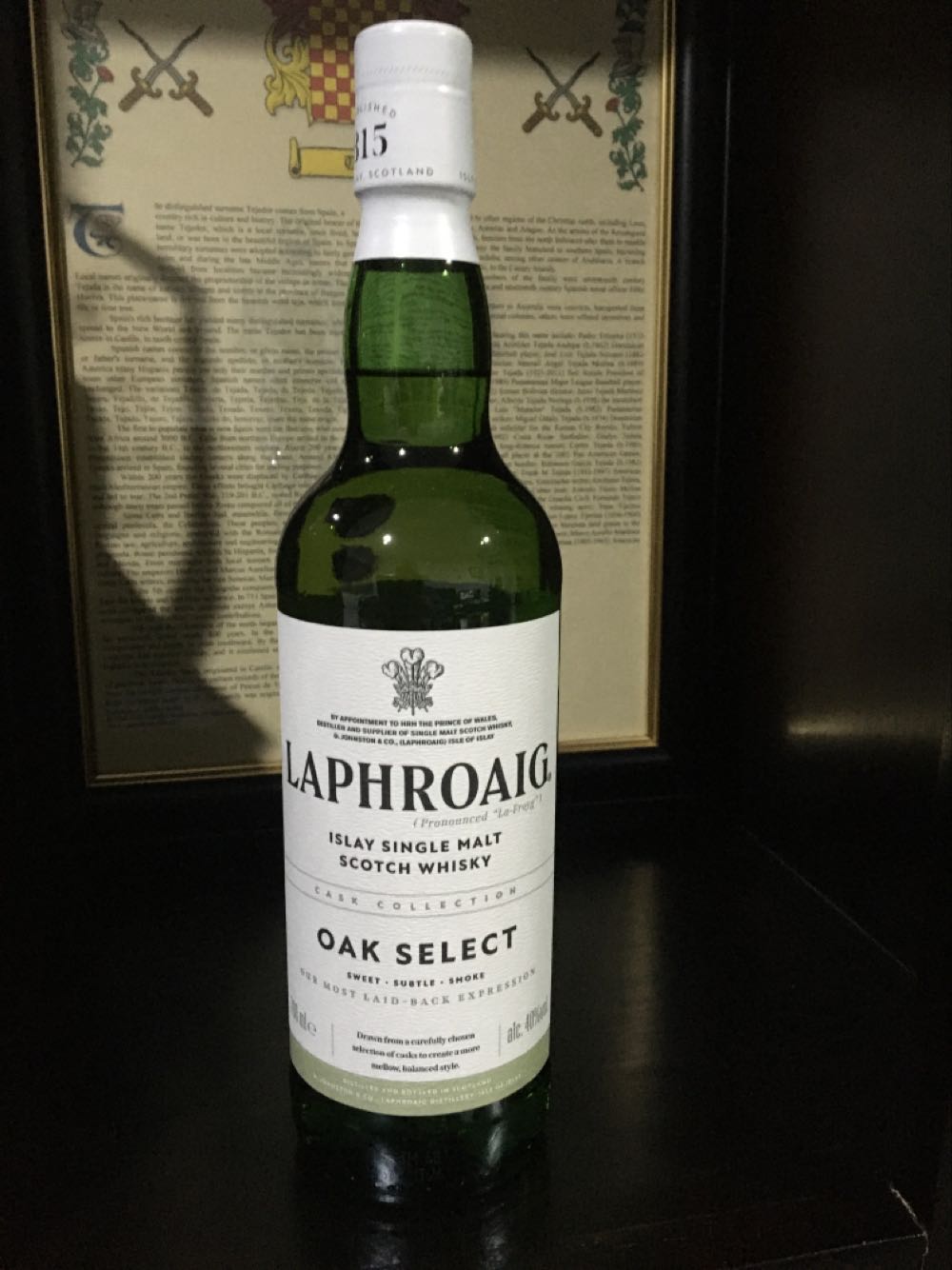 Laphroaig Oak Select - Laphroaig Distillery (700 mL) alcohol collectible - Main Image 3