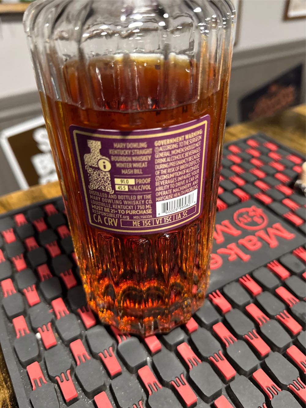 Mary Dowling Winter Wheat - Mary Dowling Distillery (750 mL) alcohol collectible [Barcode 860009995826] - Main Image 2