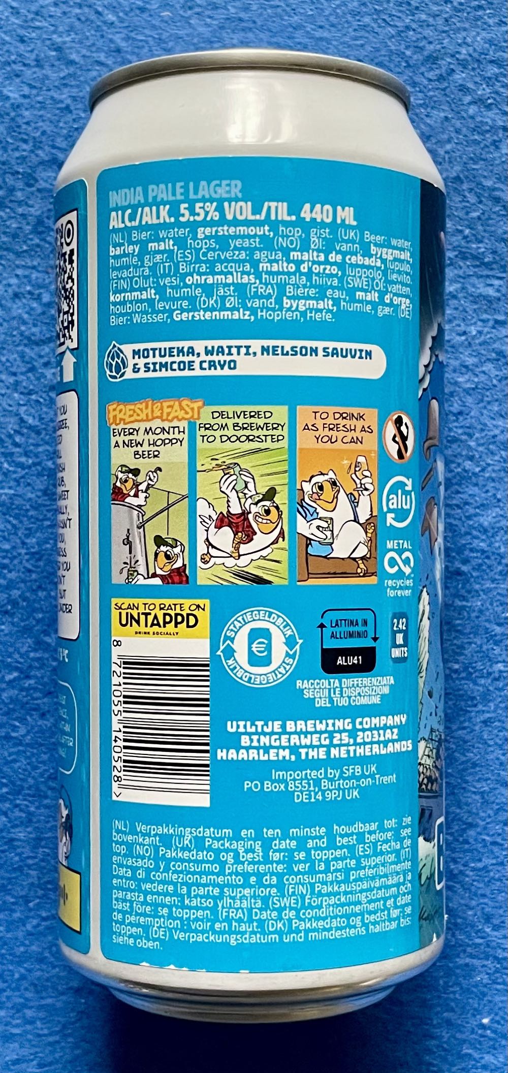 Summerstorm Backyard BBQ - Uiltje Brewing Company (440 mL) alcohol collectible [Barcode 8721055140528] - Main Image 3