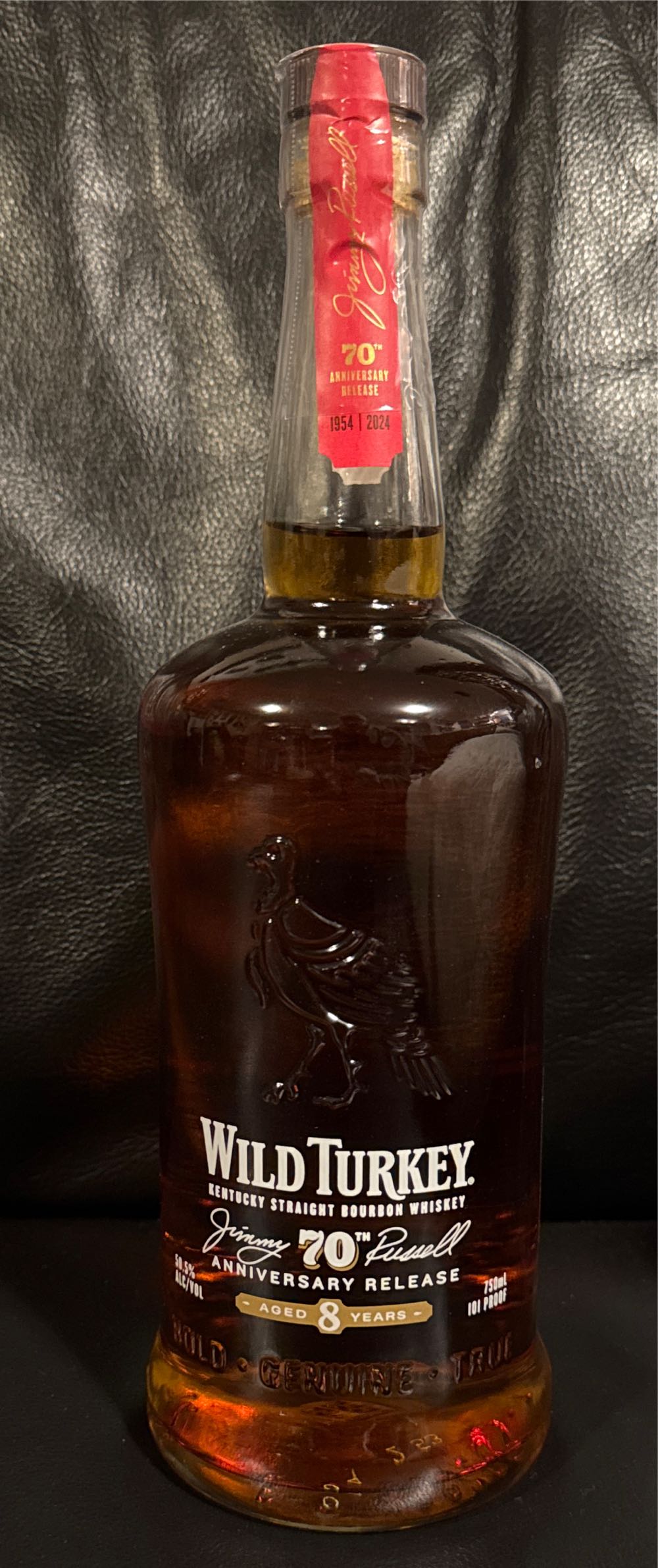 Wild Turkey 70th Anniversary Release - Wild Turkey Distilling Co. (750 mL) alcohol collectible [Barcode 721059003766] - Main Image 4