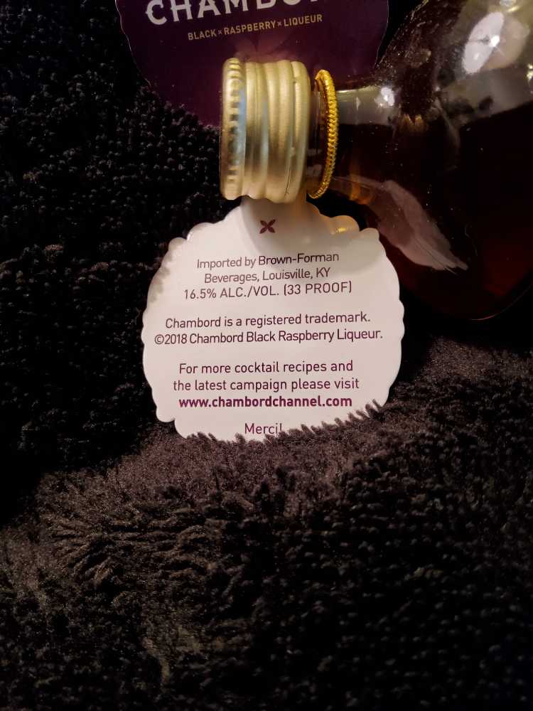 Chambord  - Brown Foreman Distillers (50 mL) alcohol collectible - Main Image 3