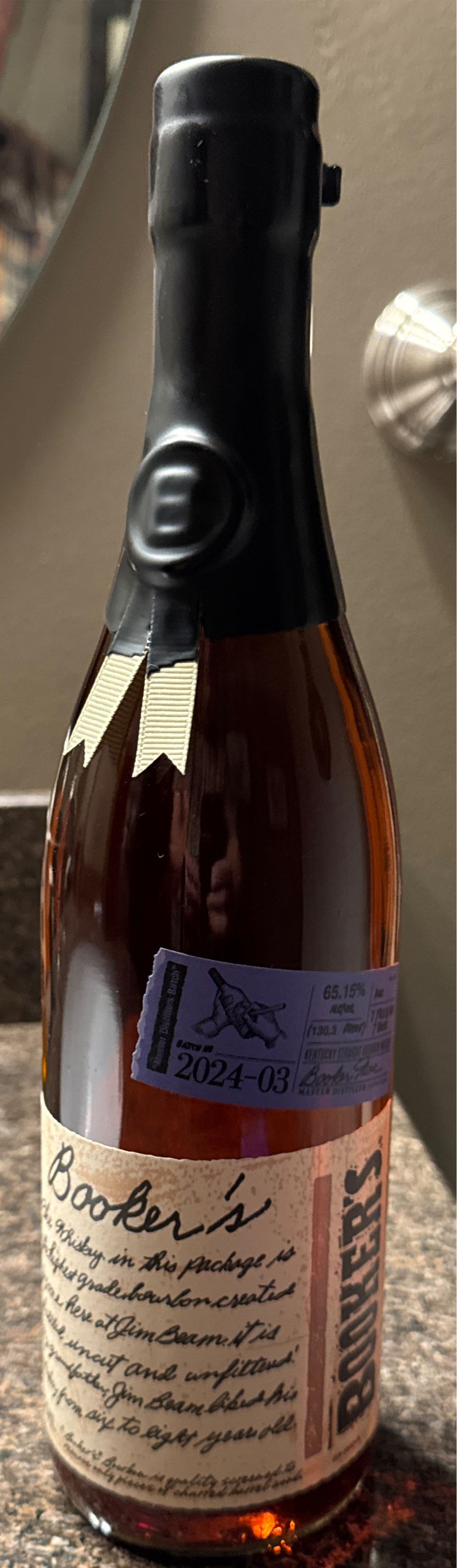 Booker’s Small Batch Bourbon Collection 2024-03 - James B. Beam Distilling Co, Frankfort, KY (750 mL) alcohol collectible [Barcode 080686011408] - Main Image 2