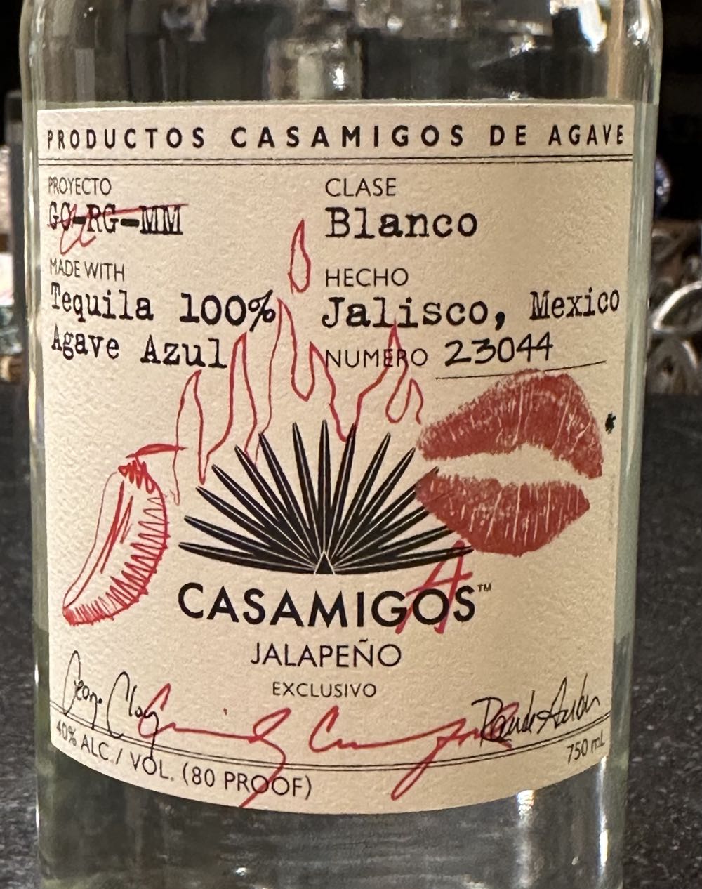 Casamigas Jalapeño Tequila Blanco - Productos Finos De Agave (750 mL) alcohol collectible [Barcode 088076186880] - Main Image 3