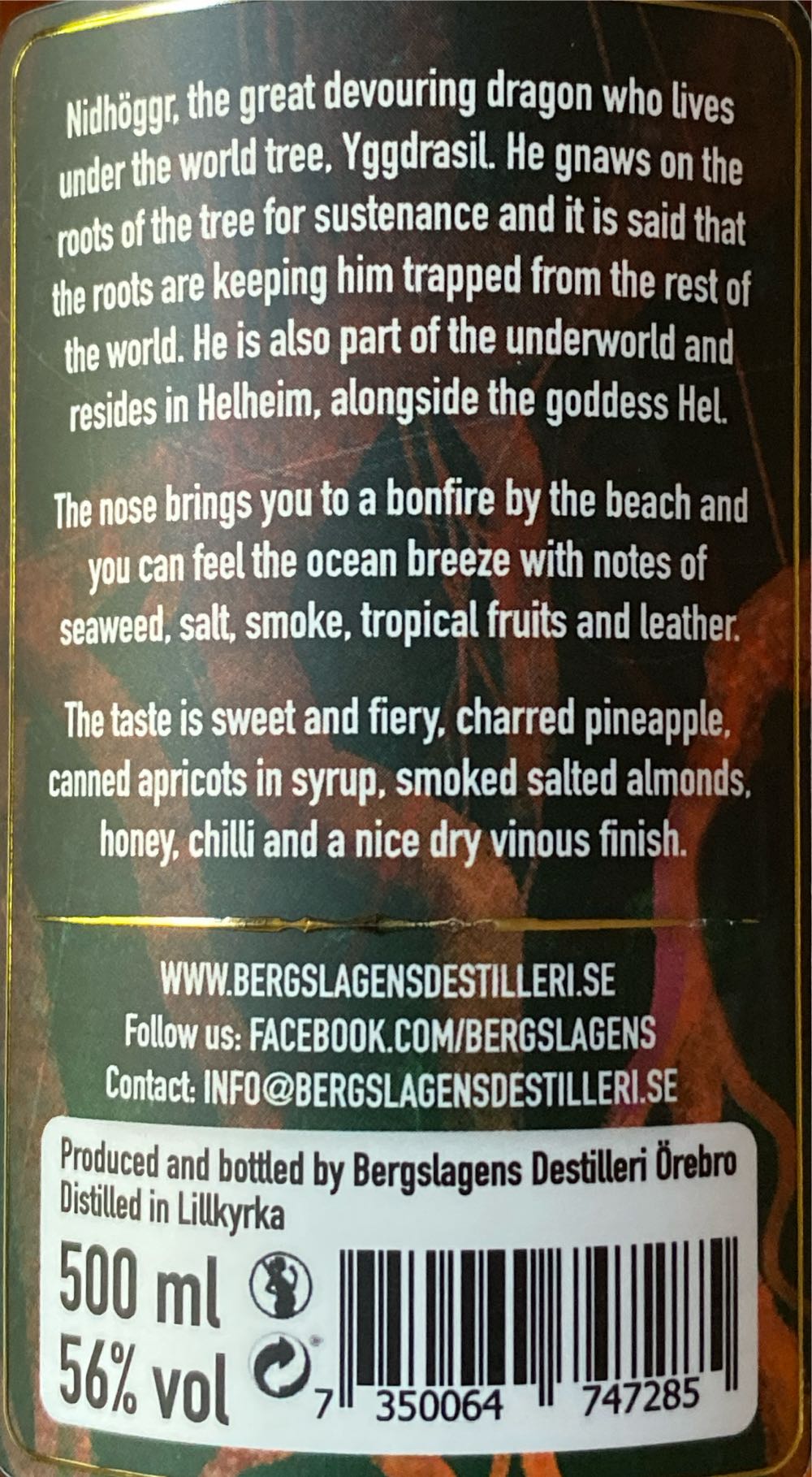 Nidhöggr - Bergslagen (500 mL) alcohol collectible [Barcode 7350064747285] - Main Image 2