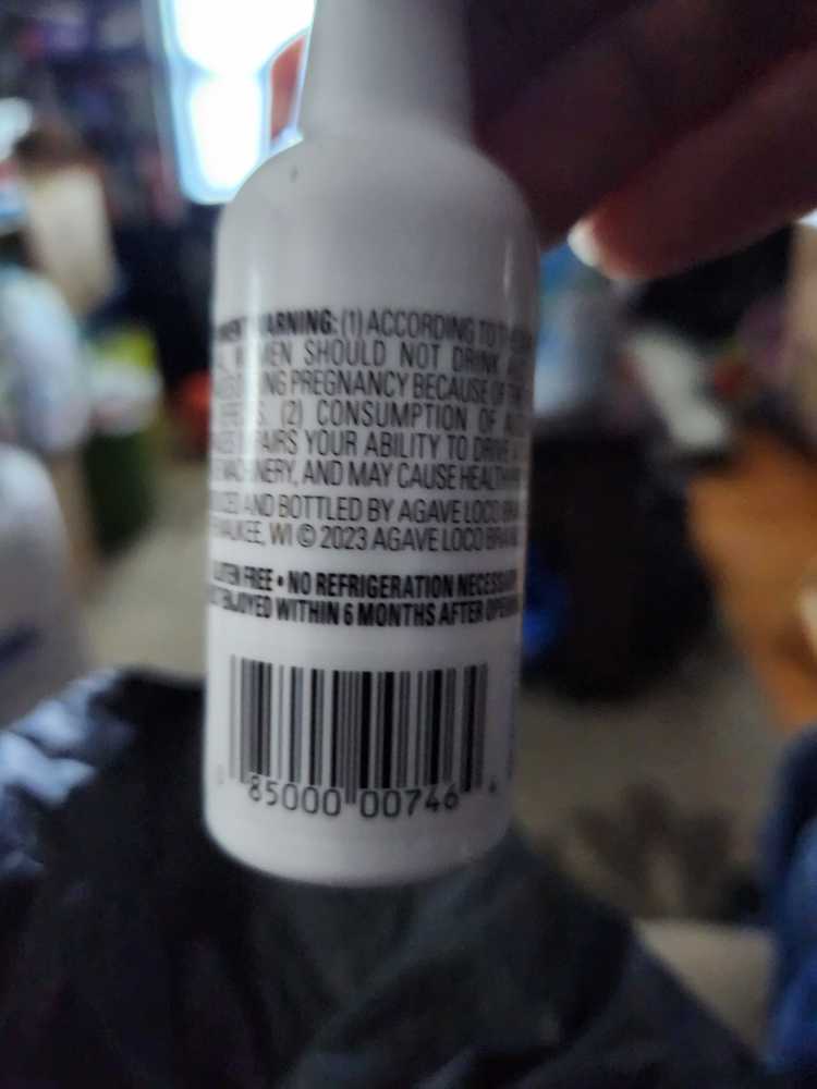 Tiny Bottle - Rumchata Pineapple Cream 50ml - Agave Loco Brands (50 mL) alcohol collectible [Barcode 085000007464] - Main Image 2