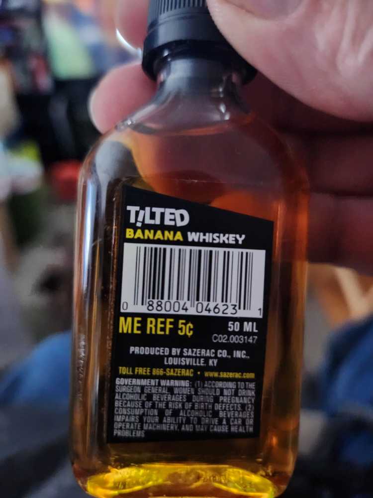 Buy Tilted Banana Whiskey 50 Ml Online  (50 mL) alcohol collectible [Barcode 088004046231] - Main Image 2