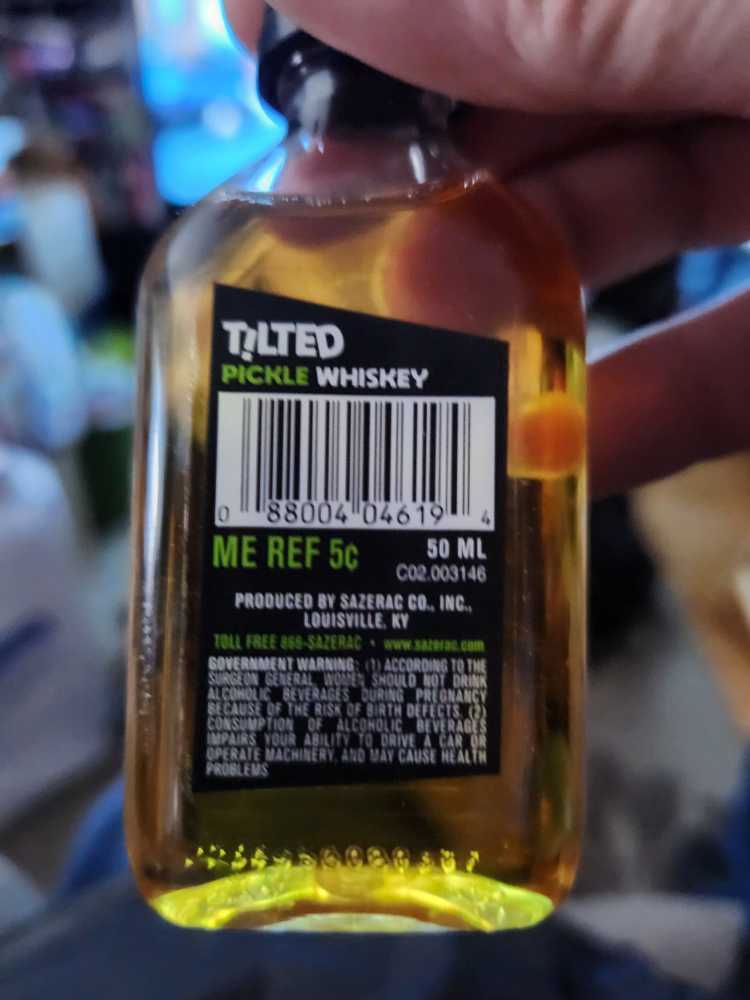 Tilted Pickle Whiskey 50ml  (50 mL) alcohol collectible [Barcode 088004046194] - Main Image 2