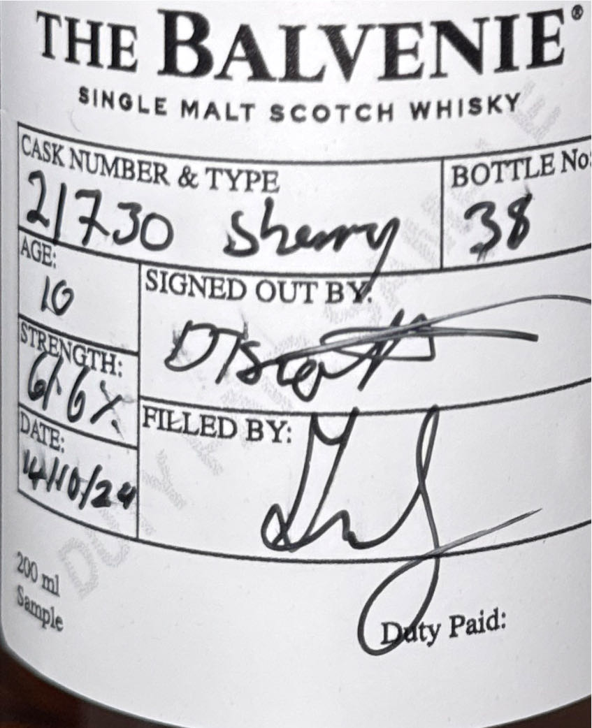 Balvenie 10 Years - Balvenie Distillery (200 mL) alcohol collectible - Main Image 2