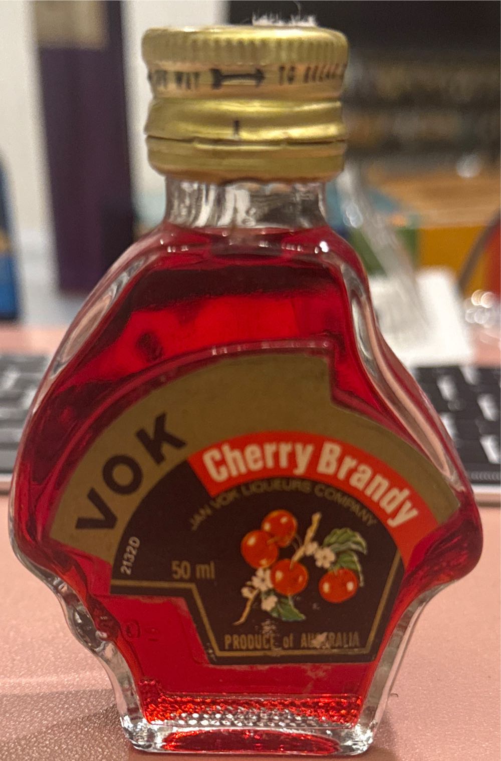Vok Cherry Brandy  alcohol collectible - Main Image 2