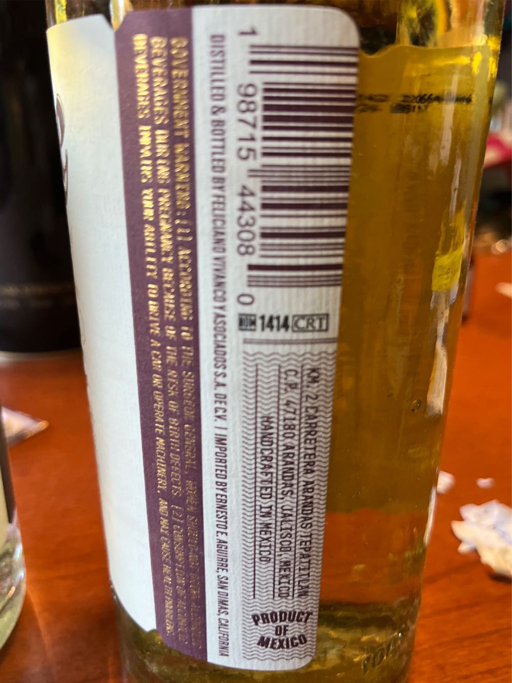 Lost Lore High Proof Reposado Tequila 750ml - Nom 1414 (750 mL) alcohol collectible [Barcode 198715443080] - Main Image 3