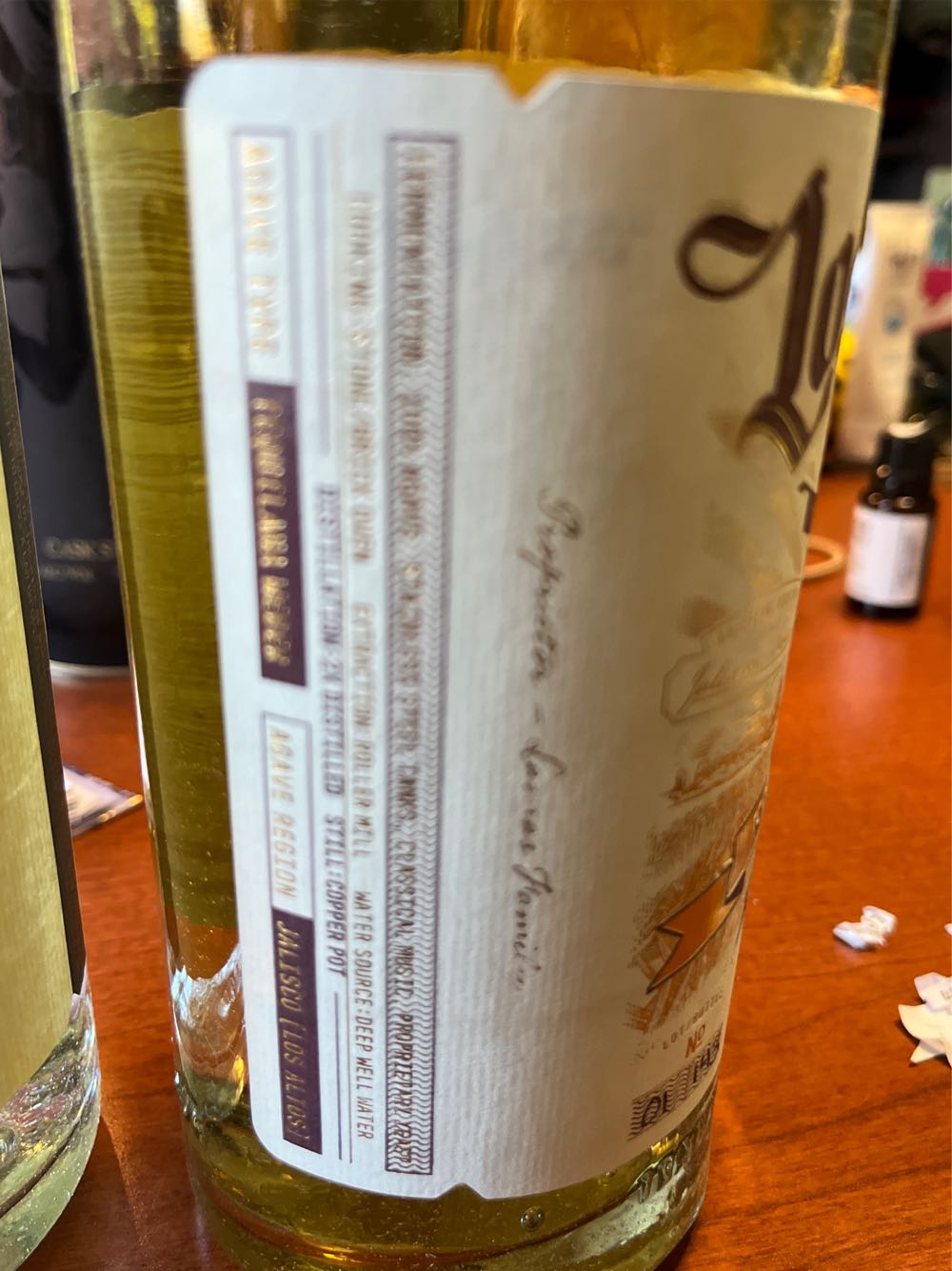 Lost Lore High Proof Reposado Tequila 750ml - Nom 1414 (750 mL) alcohol collectible [Barcode 198715443080] - Main Image 4