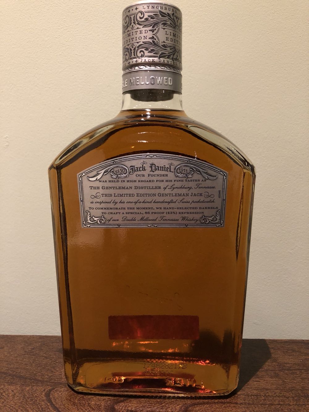 Jack Daniel’s Gentleman Jack 3rd Gen - 750ml - Jack Daniel’s (750 mL) alcohol collectible - Main Image 3