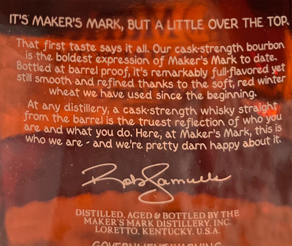 Maker’s Mark 2024 Whisky Drop - Maker’s Mark Distillery (750 mL) alcohol collectible [Barcode 085246501221] - Main Image 2