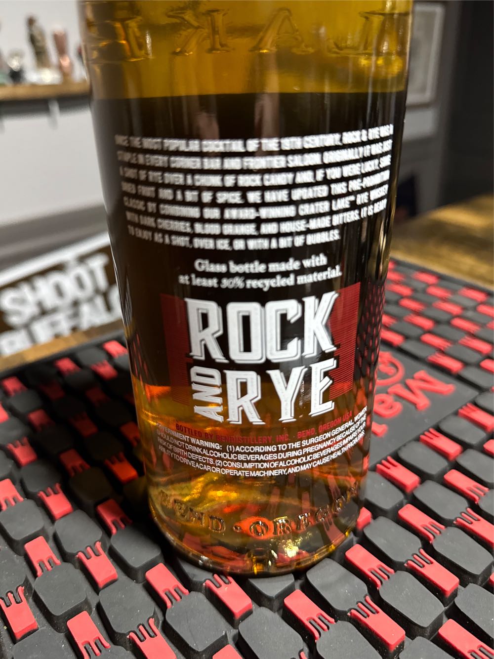 Crater Lake Rock And Rye Whiskey Monthly Specials 750ml Book - Bend Distillery (750 mL) alcohol collectible [Barcode 612484750182] - Main Image 2