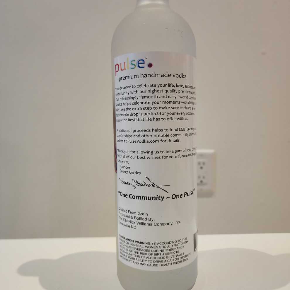Pulse  - The Old Nick Williams Co (750 mL) alcohol collectible [Barcode 860006028909] - Main Image 2