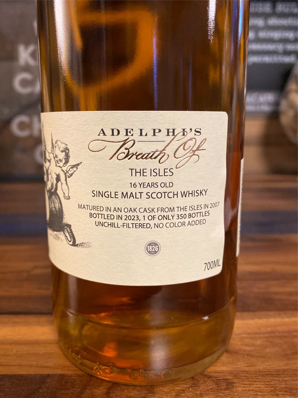 Adelphi’s - Adelphi (700 mL) alcohol collectible [Barcode 892032004176] - Main Image 2