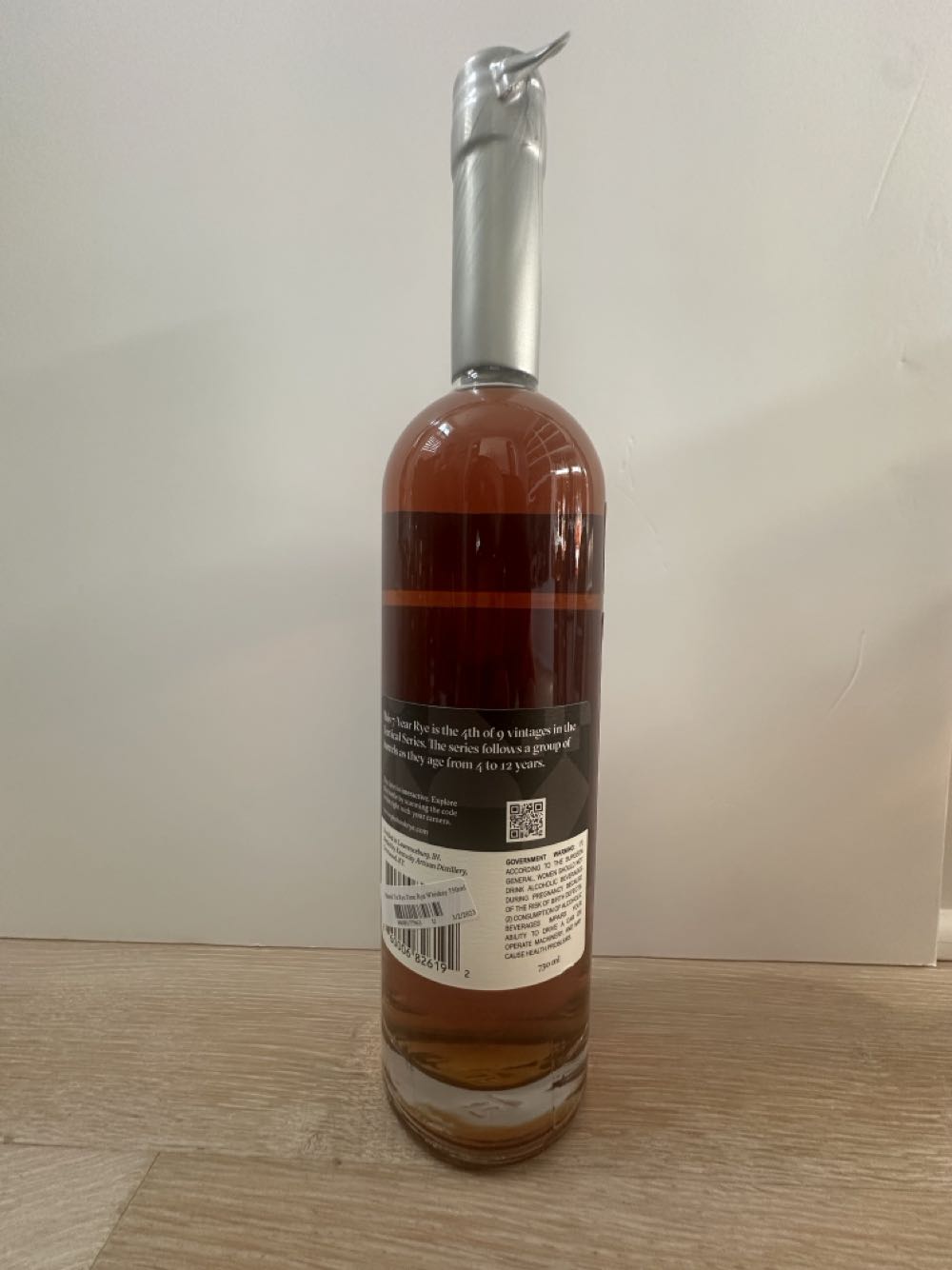 Pinhook Vertical Series Rye Time - Pinhook bourbon (750 mL) alcohol collectible [Barcode 860006826192] - Main Image 2