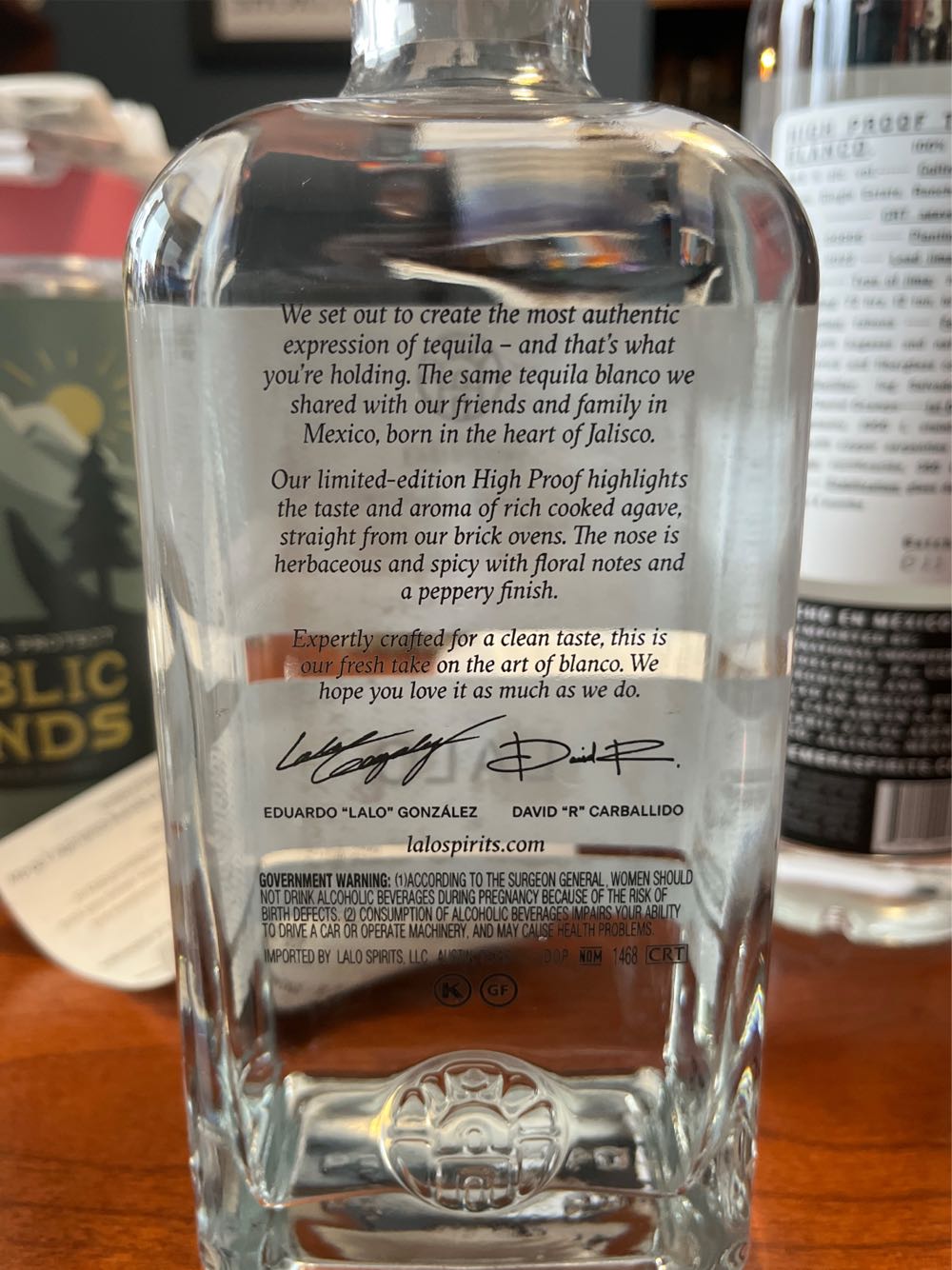 Lalo 2024 Limited Edition High Proof Blanco Tequila - Nom 1468 (750 mL) alcohol collectible [Barcode 811041030075] - Main Image 3