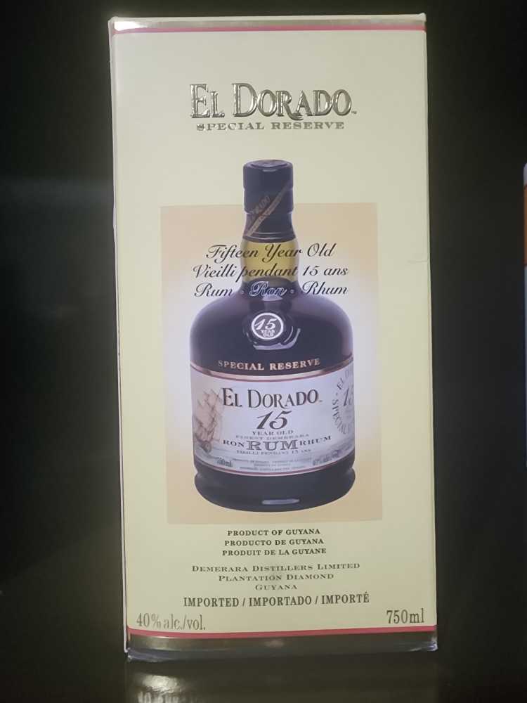 El Dorado 15 Year Old Rum - Demerara Distillers Ltd (750 mL) alcohol collectible [Barcode 5014396112235] - Main Image 2
