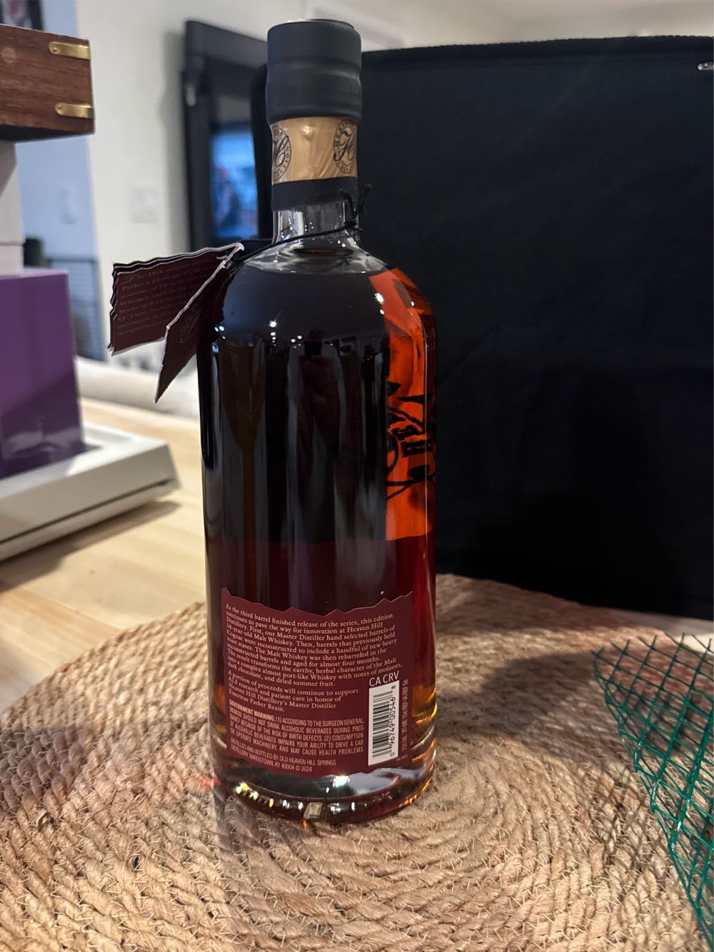 Parker’s Heritage Collection 14 Yr 18th Edition - Heaven Hill Distilleries, Inc Louisville, KY (750 mL) alcohol collectible [Barcode 096749005468] - Main Image 2