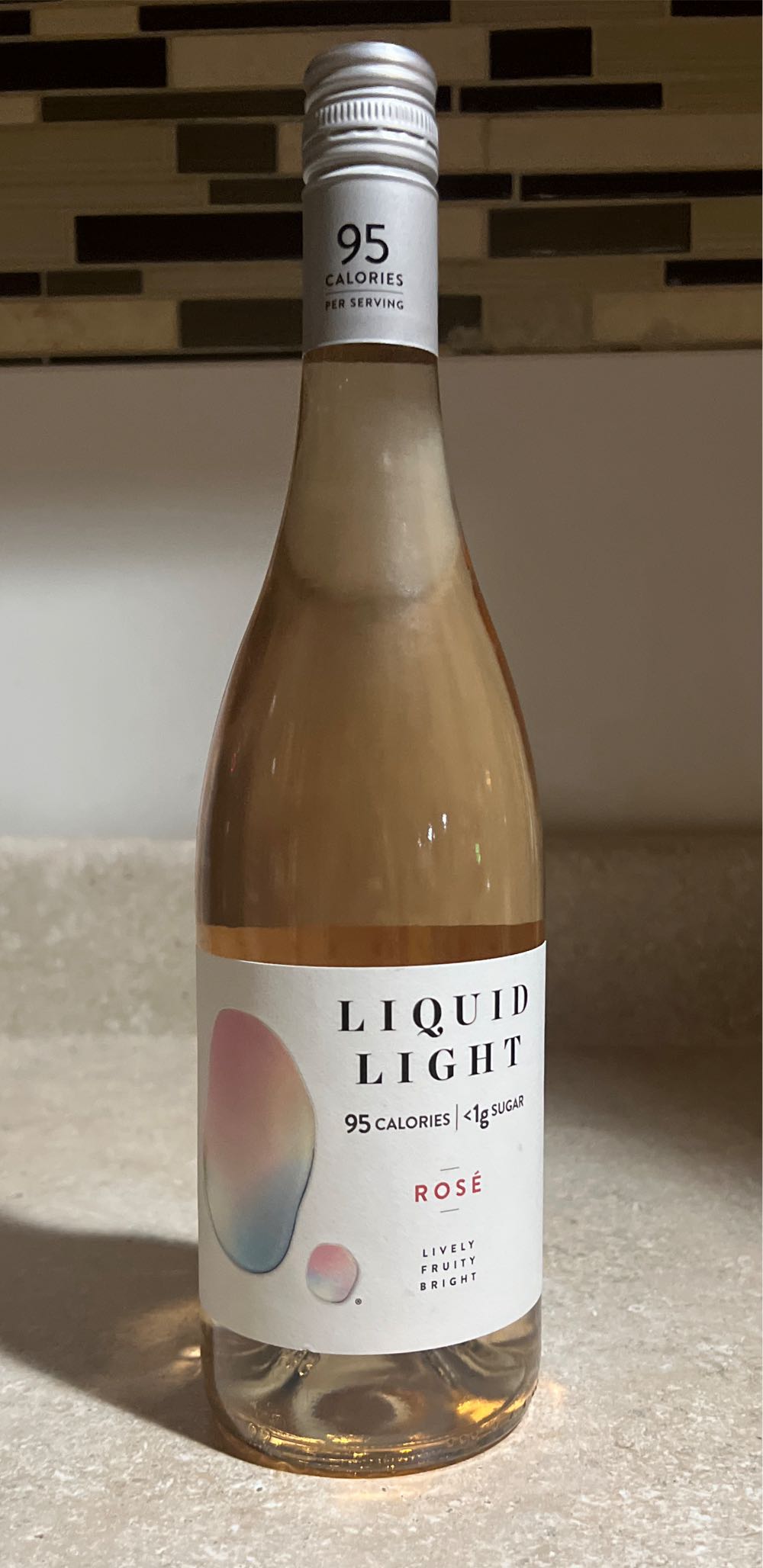 Liquid Light Rose 750ml Wine 750 Bottle & Search Active Price Posts  alcohol collectible [Barcode 088586011955] - Main Image 2