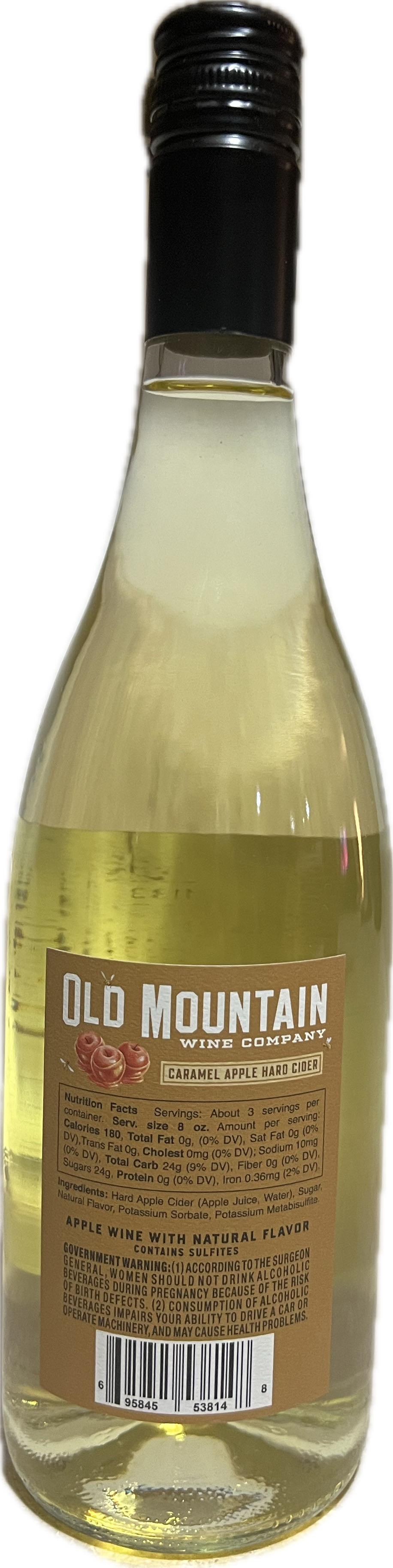 Old Mountain Wine Company Hard Cider  alcohol collectible [Barcode 695845538148] - Main Image 3