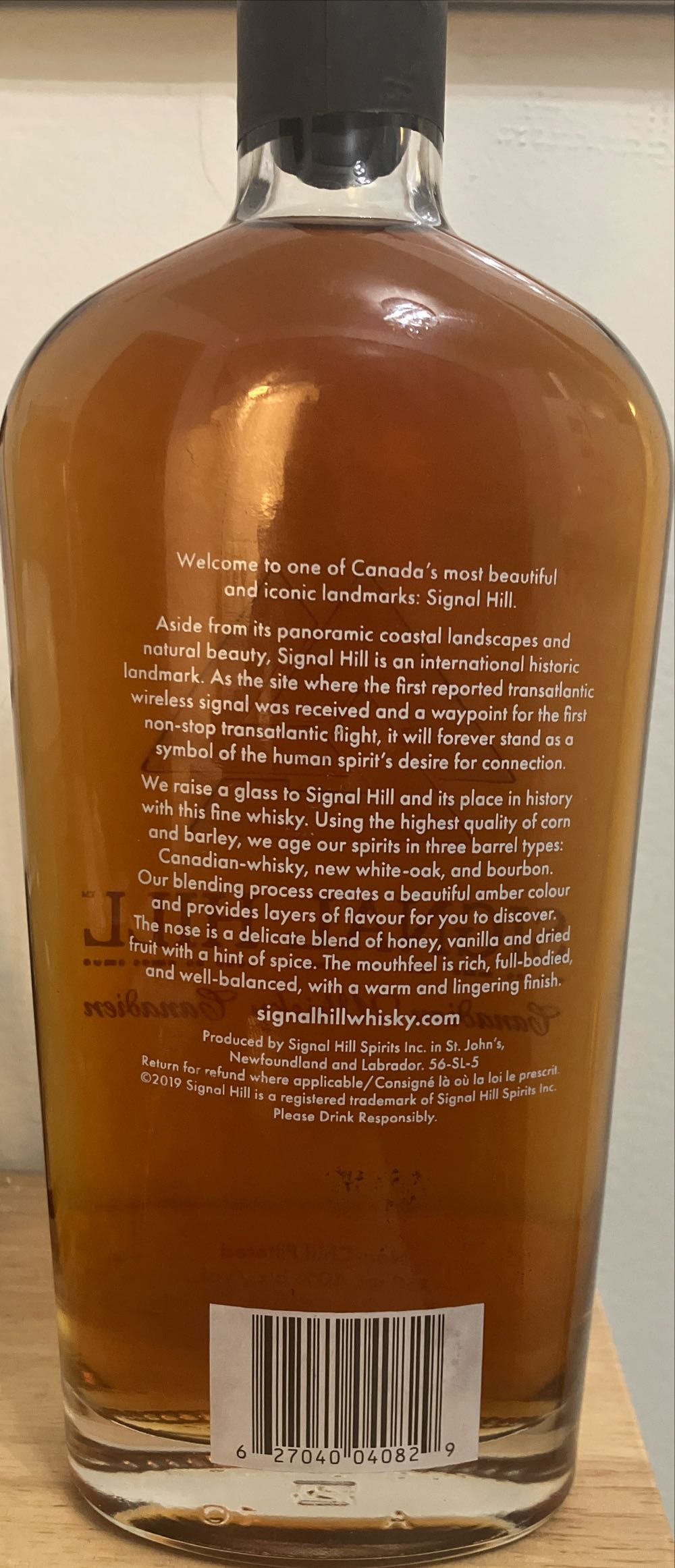 Signal Hill - Signal Hill Spirits (750 mL) alcohol collectible [Barcode 621040040889] - Main Image 2
