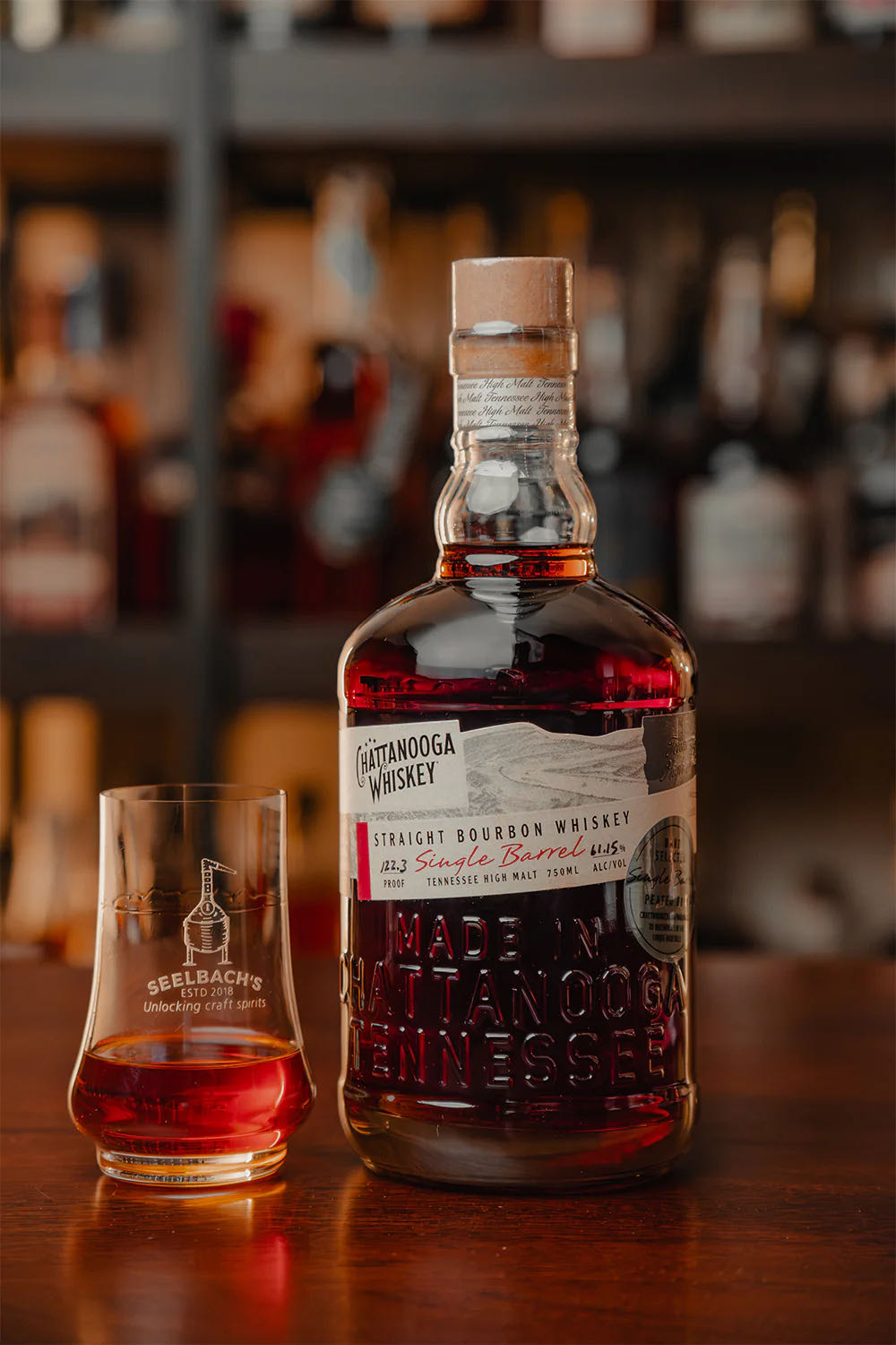 Chattanooga Whiskey ”Distiller’s Select” Single Barrel Bourbon - Chattanooga Riverfront Distillery (750 mL) alcohol collectible - Main Image 2