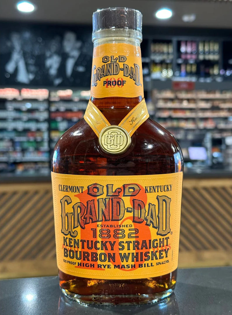 Old Grand Dad 16 Year Old High Rye Bourbon Whiskey - Jim Beam Distillery, Clermont, KY (750 mL) alcohol collectible - Main Image 2