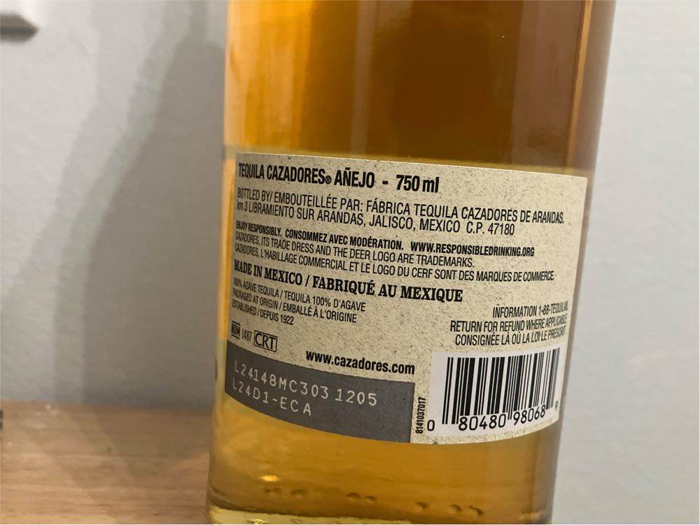 Cazadores Anejo Tequila Product List Liquor - Fabrica Tequila Cazadores De Arandas (750 mL) alcohol collectible [Barcode 080480980689] - Main Image 2