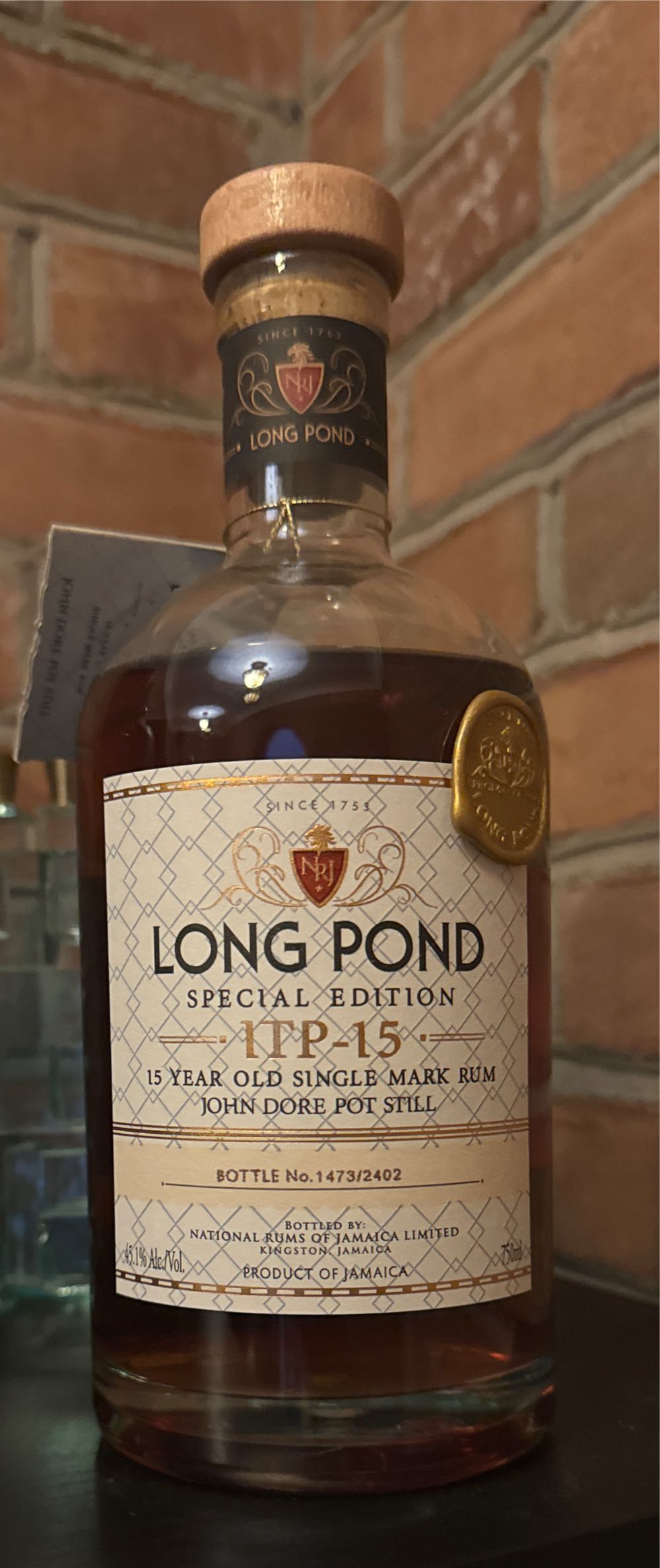 Long Pond Distillery 15 Rum 750ml Year Old The Impex Collection  alcohol collectible [Barcode 602573722398] - Main Image 3