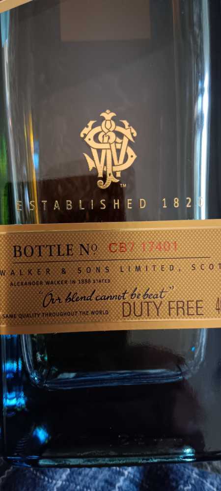 Johnnie Walker Scotch Whiskey  (750 mL) alcohol collectible - Main Image 3