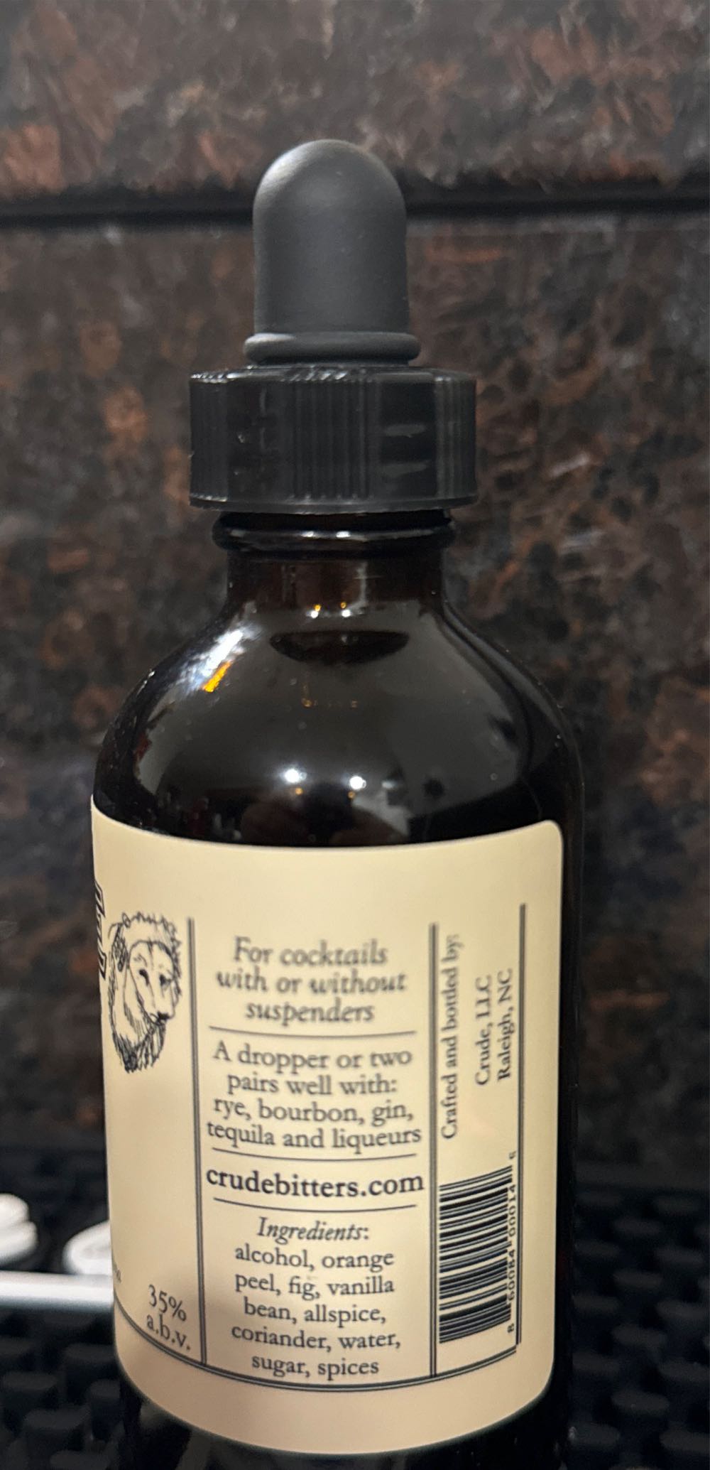 “Sycophant” - Orange & Fig - Crude Bitters alcohol collectible [Barcode 860084000149] - Main Image 2