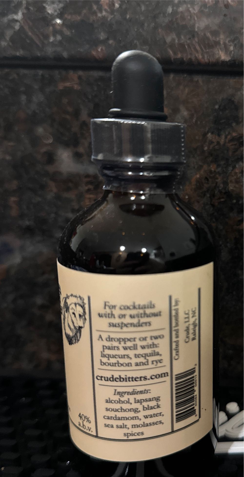 “Pooter” - Smoke & Salt - Crude Bitters alcohol collectible [Barcode 860084000132] - Main Image 2