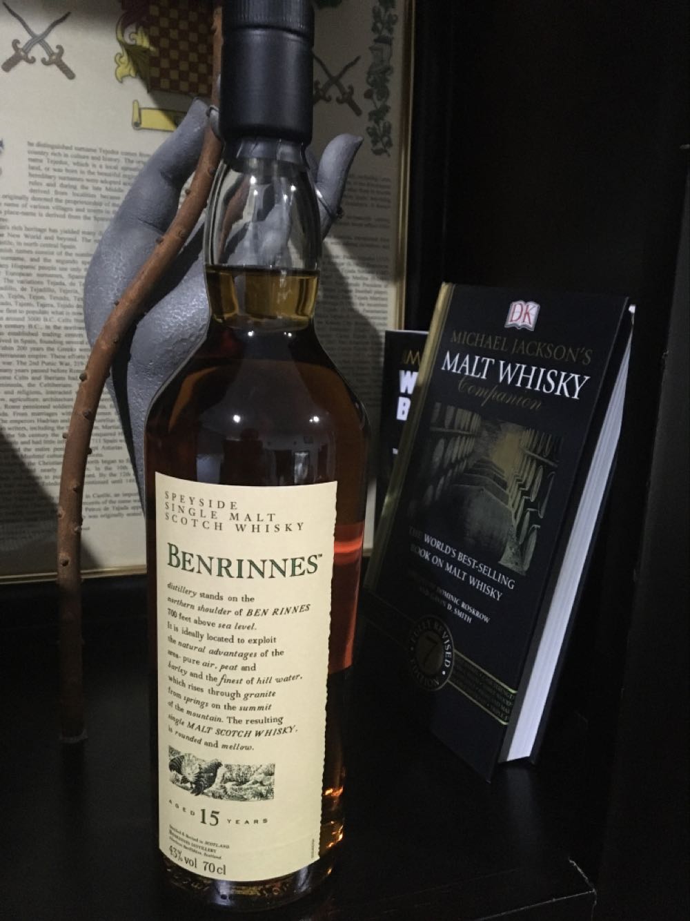 Benrinnes 15 Years Flora And Fauna Speyside Single Malt Scotch Whisky 43% 70cl & Old Year Jahre - Benrinnes Distillery alcohol collectible [Barcode 5000281024370] - Main Image 2
