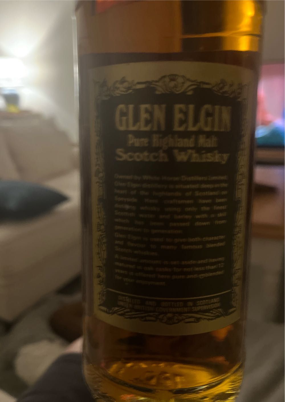 glen elgin 12y  (700 mL) alcohol collectible - Main Image 2
