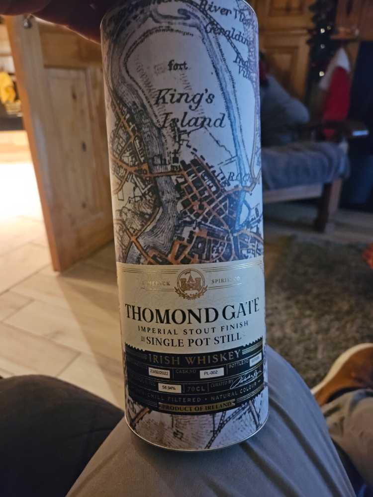 Thomond Gate Imperial Stout Finish - Great Northern Distillery, Co. Louth (700 mL) alcohol collectible [Barcode 618119756789] - Main Image 2