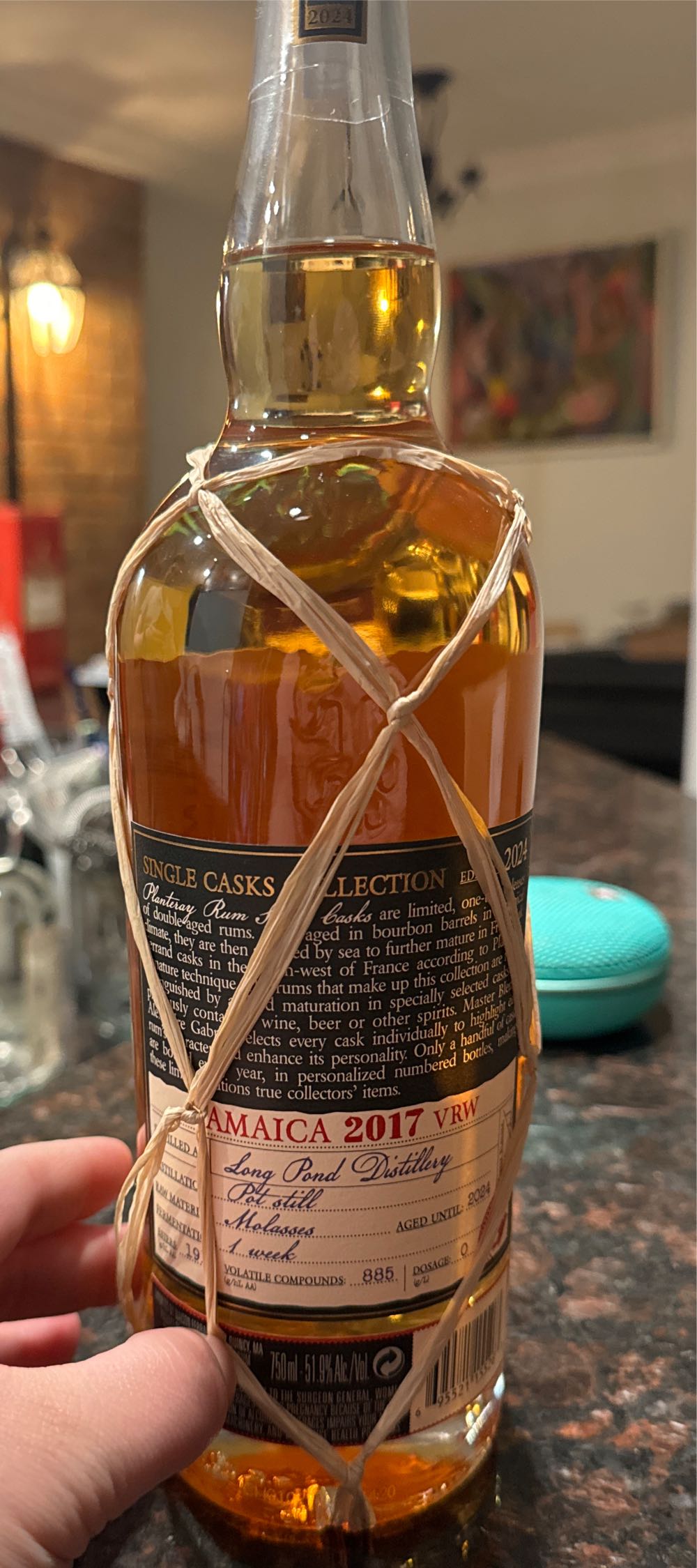 Planteray Single Cask Jamaica 2017 VRW - Planteray (750 mL) alcohol collectible - Main Image 2