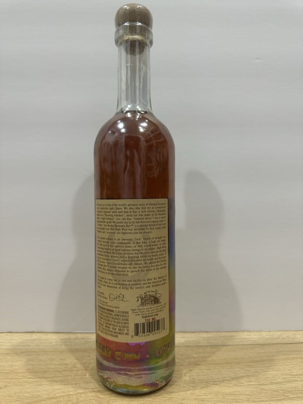 High West Rocky Mountain Rye 16 Yr - High West Distillery (750 mL) alcohol collectible [Barcode 854396005237] - Main Image 2