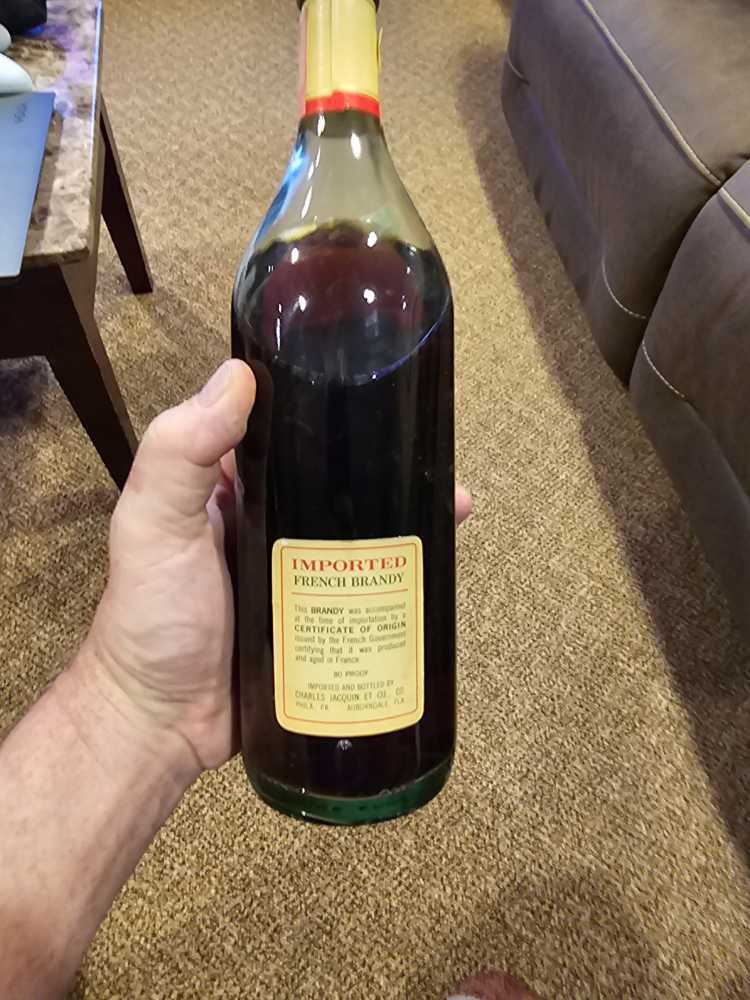 Jacquin’s Napoleon Brand French Brandy  - Jacquin’s (32 FL OZ) alcohol collectible - Main Image 2