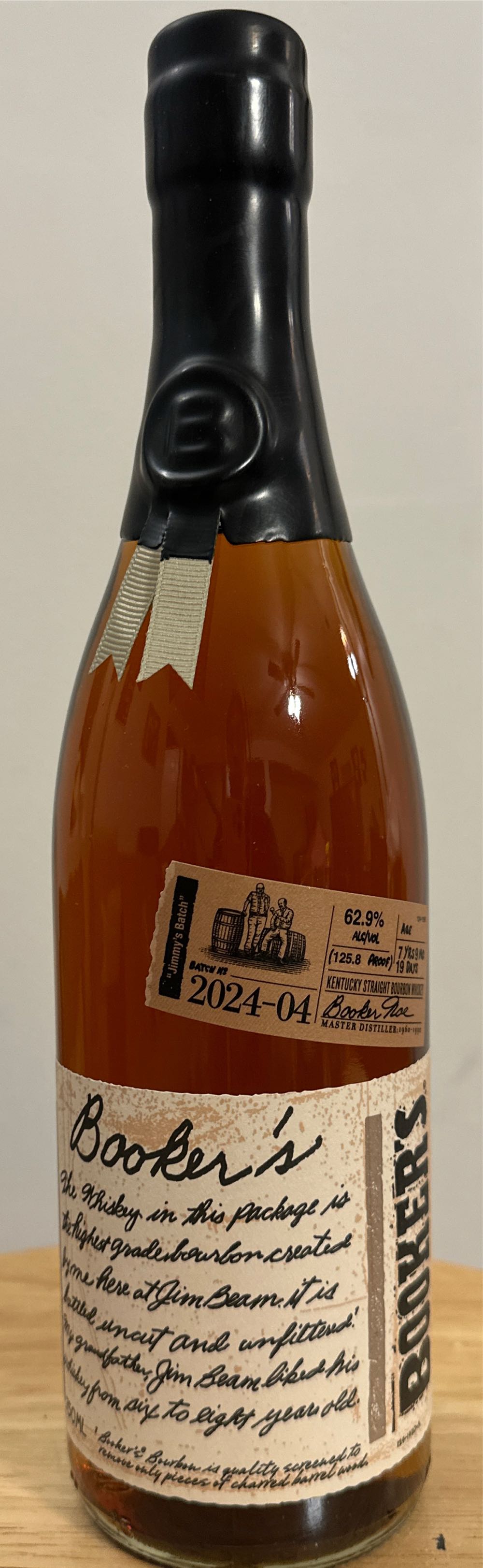 Booker’s 2025-03 “Jerry’s Batch” - James Beam Distilling Co. (750 mL) alcohol collectible [Barcode 080686011408] - Main Image 2