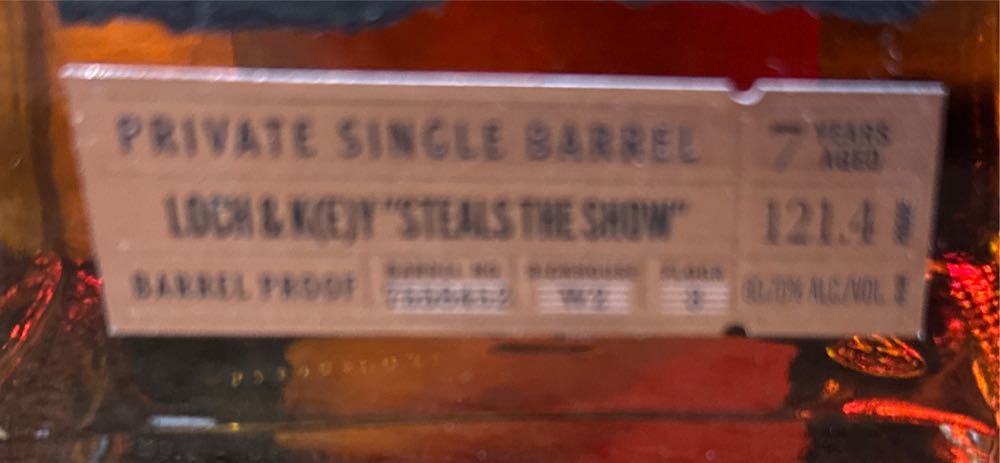 Larceny Barrel Proof Barrel - Heaven Hill Distilleries Ltd (750 mL) alcohol collectible [Barcode 096749005383] - Main Image 3